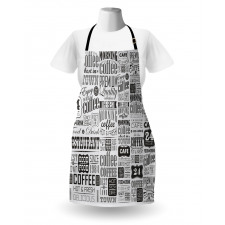 Retro Coffee Texts Apron