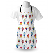 Clouds Hot Air Balloons Apron