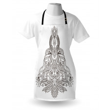 Lotus Sun Art Design Apron