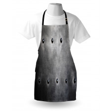 Black Grunge Plate Apron