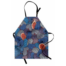 Fig Fruits Pattern Spring Apron