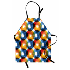 Watercolor Ring Shapes Apron