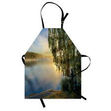 Sunny Misty Lake Summer Apron