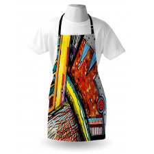 Funky Abstract Music Apron
