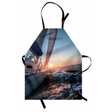 Sail Boat on Sea Hobby Apron