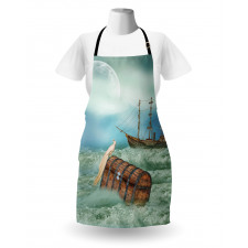 Old Trunk Ocean Waves Apron