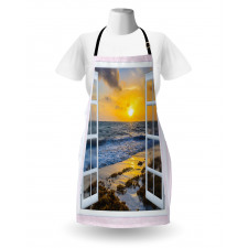 Open Window Sunrise Sea Apron