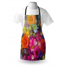 Daisies Peony Gerbera Apron