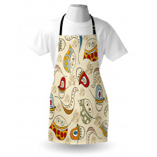 Trippy Leaf Apron