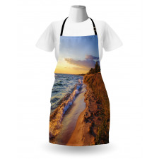 Sandy Calm Beach Sunset Apron