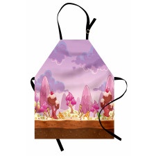 Cartoon Candy Land Apron