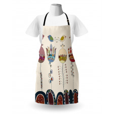 Birds Flowers Apron