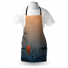 Sunrise Branches Misty Sky Apron