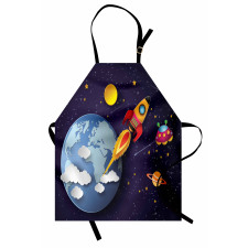 Rocket Earth Stars UFO Apron