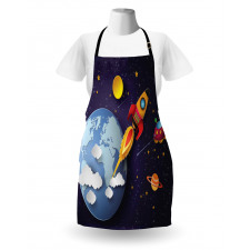 Rocket Earth Stars UFO Apron