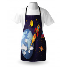 Rocket Earth Stars UFO Apron