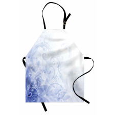 Abstract Floral Curl Apron