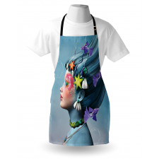 Woman Oceanic Hairstyle Apron