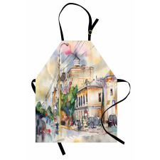 City Street Watercolors Apron