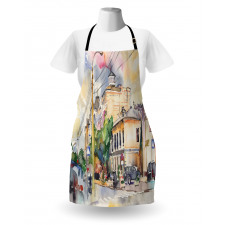 City Street Watercolors Apron