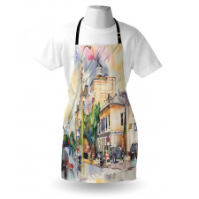 City Street Watercolors Apron