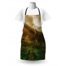 Valley with Full Moon Apron