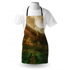 Valley with Full Moon Apron