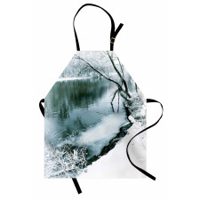 Winter Snowy Foliage Apron