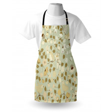 Vintage Retro Swirls Apron