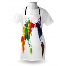 Abstract Wold Map Apron