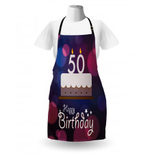 Cake Number Candles Apron