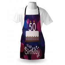 Cake Number Candles Apron