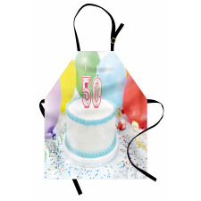 Age 50 Cake Party Apron