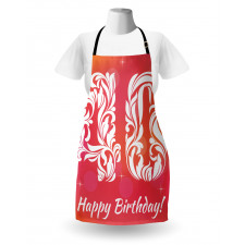 Happy Greeting Floral Apron