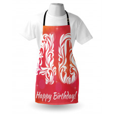 Happy Greeting Floral Apron