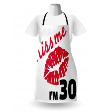 30th Birthday Kiss Apron