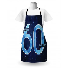 Birthday 60 Stars Apron