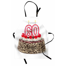 Party Cake Candle Apron