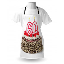 Party Cake Candle Apron