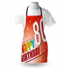80 Old Birthday Party Apron