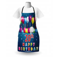 Balloons on Blue Tone Apron