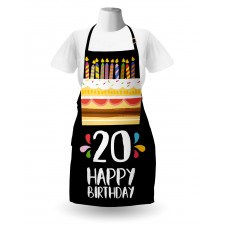 Party Cake Candles Apron