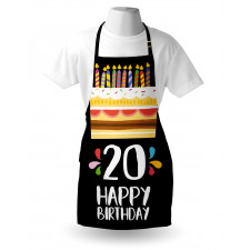 Party Cake Candles Apron