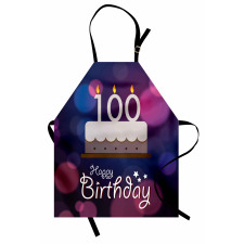 Cartoon Cake Candles Apron