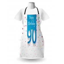 Age 90 Polka Dots Apron