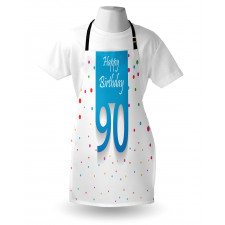 Age 90 Polka Dots Apron