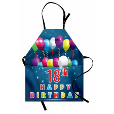 18 Birthday Balloons Apron