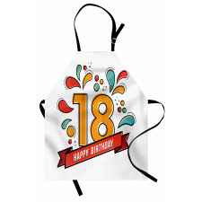 Doğum Günü Mutfak Önlüğü On Sekiz Yaş Kutlaması