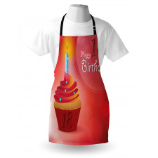 Cupcake Candles 18 Apron