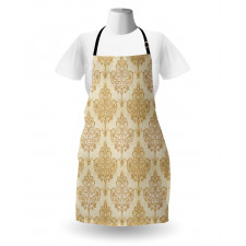 Baroque Curved Flowers Apron